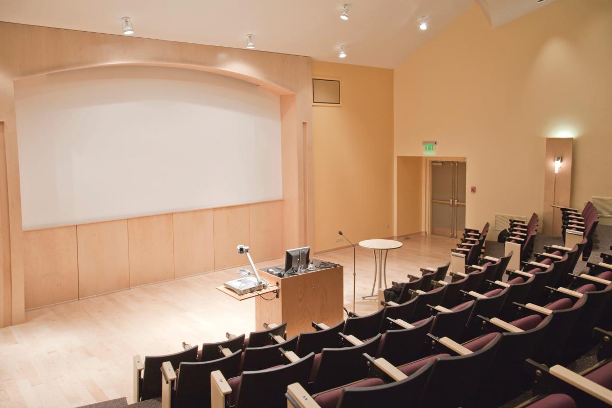 Empty university lecture hall