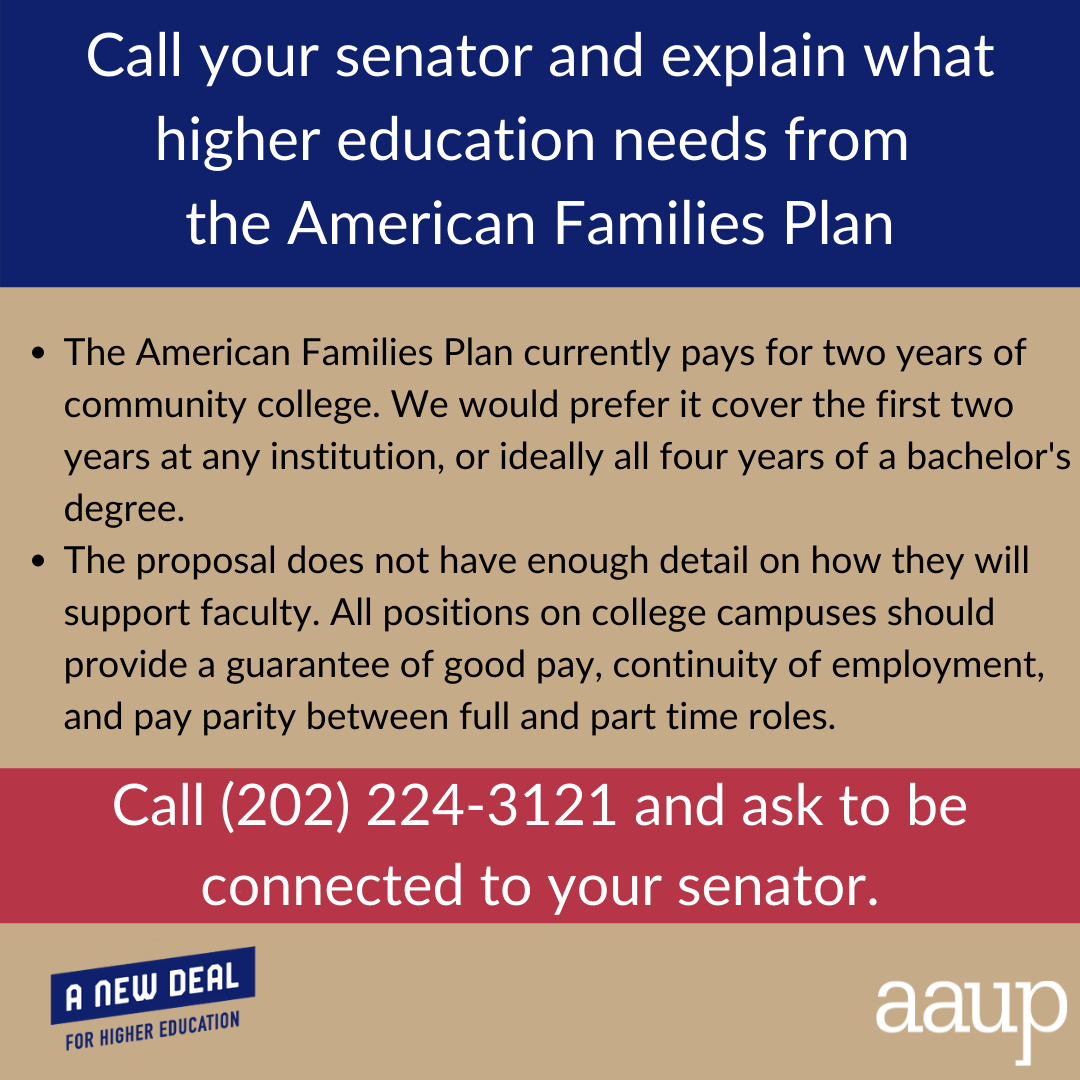 Graphic about the American Families Plan
