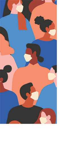 people in masks